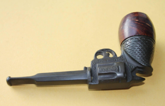 CHEECH PISTOL THEMED SMOKING PIPE W/ REMOVABLE PISTOL HANDPIPE (CHE-356)