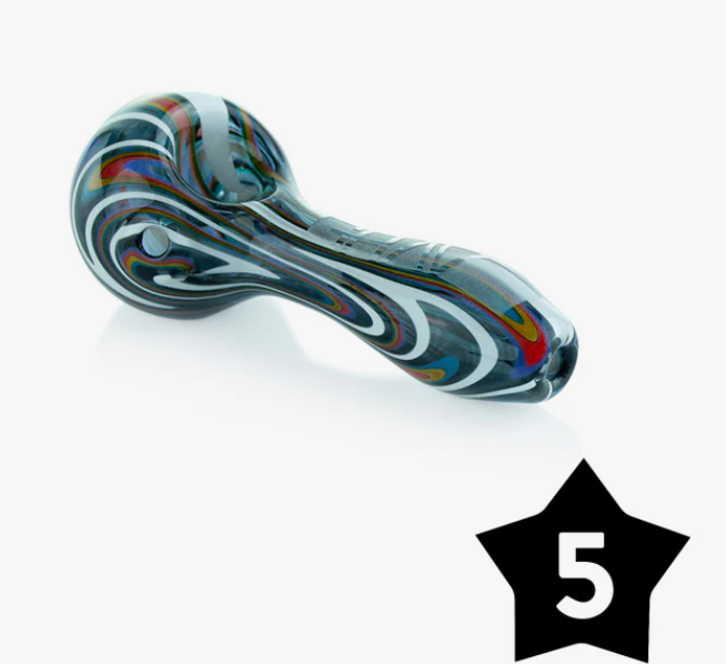 GRAV WIGWAG SPOON ASSORTED COLORS HAND PIPES (5CT/BOX)