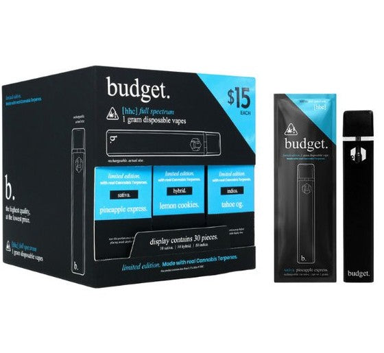 BUDGET LIMITED EDITION 1G HHC DISPOSABLE Rising Wholesale Inc. BUDGET LIMITED EDITION 1G HHC DISPOSABLE Rising Wholesale Inc.