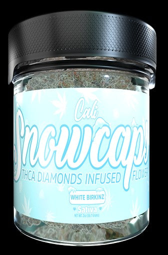 SNOW CAPS THCA DIAMOND INFUSED 2OZ FLOWER | WHITE BIRKINZ (SATIVA)