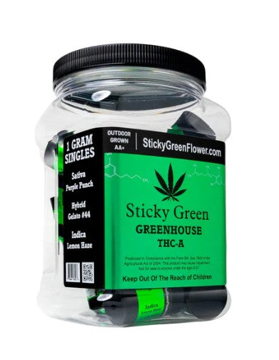 STICKY GREEN GREENHOUSE THC-A 7 GRAM FLOWER
