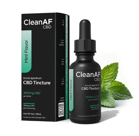CLEAN AF CBD BROAD SPECTRUM 1OZ TINCTURE (3000MG CBD)