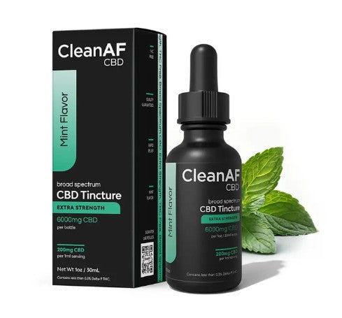 CLEAN AF CBD BROAD SPECTRUM TINCTURE 6000MG