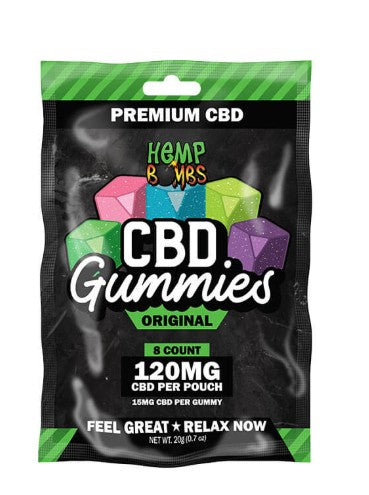 HEMP BOMBS 120MG CBD GUMMIES (8CT/BAGS) | ASSORTED FLAVORS