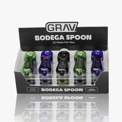 GRAV BODEGA SPOON W/POP DISPLAY ASSORTED COLORS