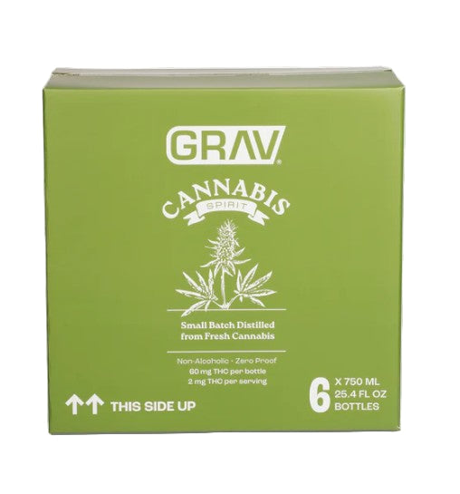 GRAV CANNABIS SPIRIT DRINK 60MG 750ML BOTTLE (6CT DISPLAY)