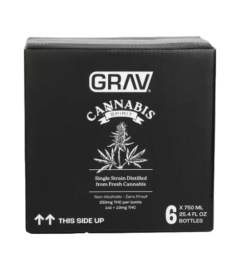 GRAV CANNABIS SPIRIT DRINK 250MG 750ML BOTTLE (6CT DISPLAY)
