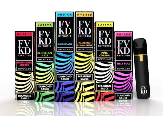 FVKD EXOTICS THCA DIAMOND SAUCE 3.5 GRAM DISPOSABLE Rising Wholesale Inc. FVKD EXOTICS THCA DIAMOND SAUCE 3.5 GRAM DISPOSABLE Rising Wholesale Inc.