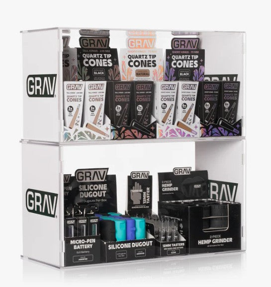 GRAV HEAD SHOP IN A BOX FILLED DISPLAY