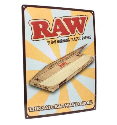 RAW RETRO TIN SIGN