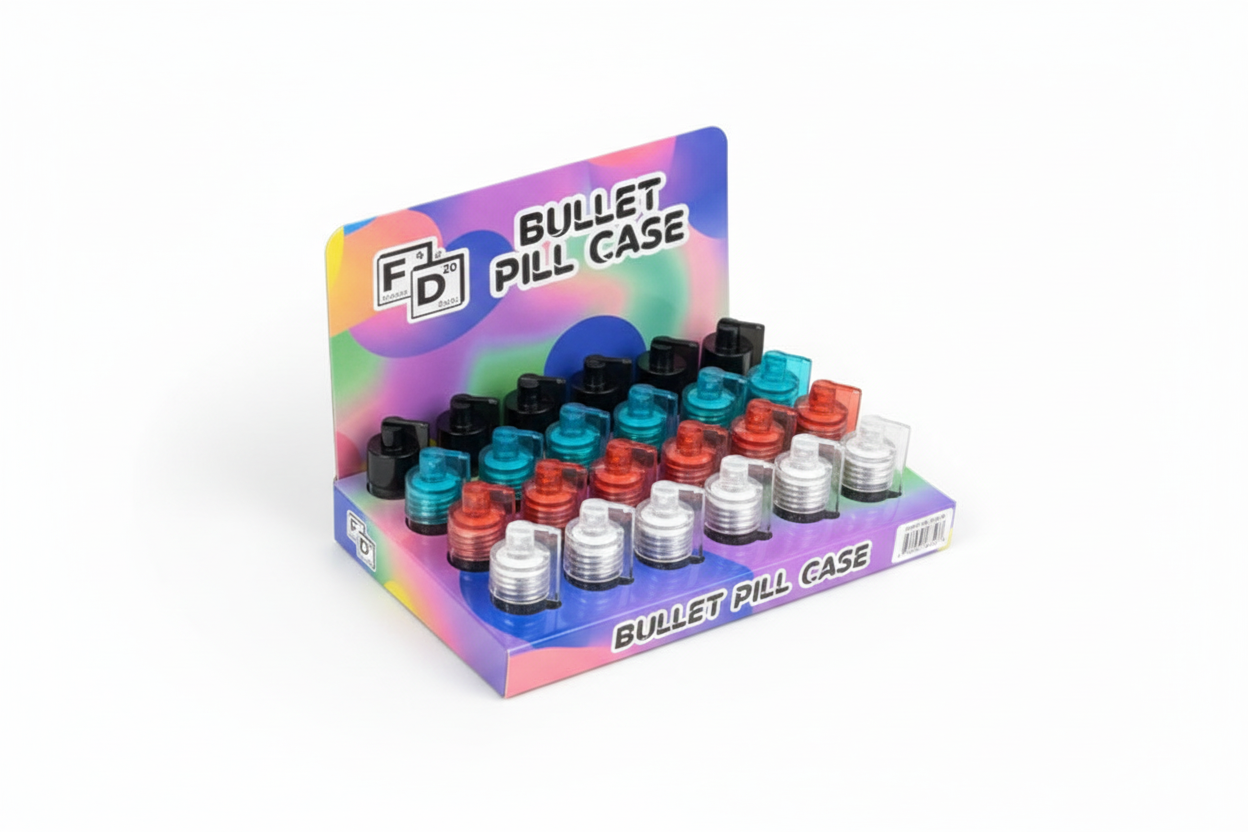 38MM BULLET PILL CASE (24CT BOX)