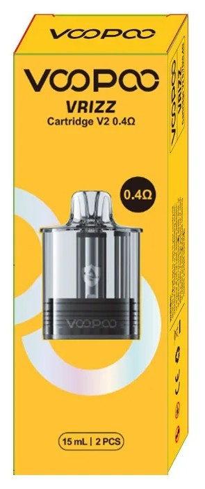 VOOPOO VRIZZ V2 CARTRIDGE SINGLE MESH 0.4 (5CT PACK)