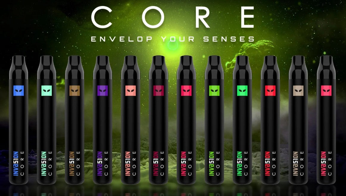 INVASION CORE 3K PUFFS 5% DISPOSABLE VAPE (10CT DISPLAY)
