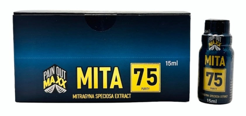 PAIN OUT MAXX MITA 75MG 15ML KRATOM SHOT (12CT DISPLAY)