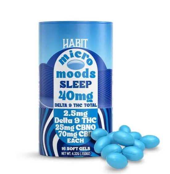 HABIT MICRO MOODS 70MG CBD + 2.5MG D9 SOFTGEL | SLEEP