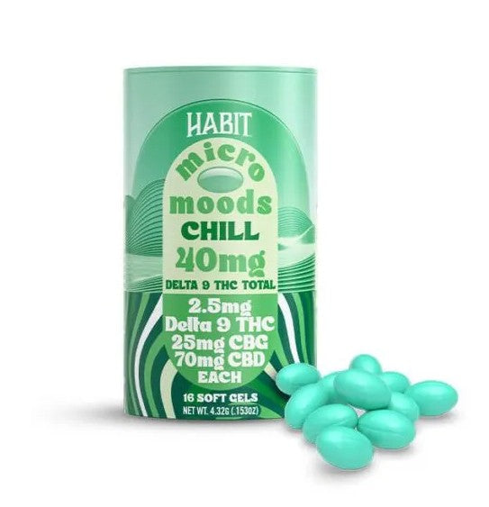 HABIT MICRO MOODS 70MG CBD + 2.5MG D9 SOFTGEL | CHILL