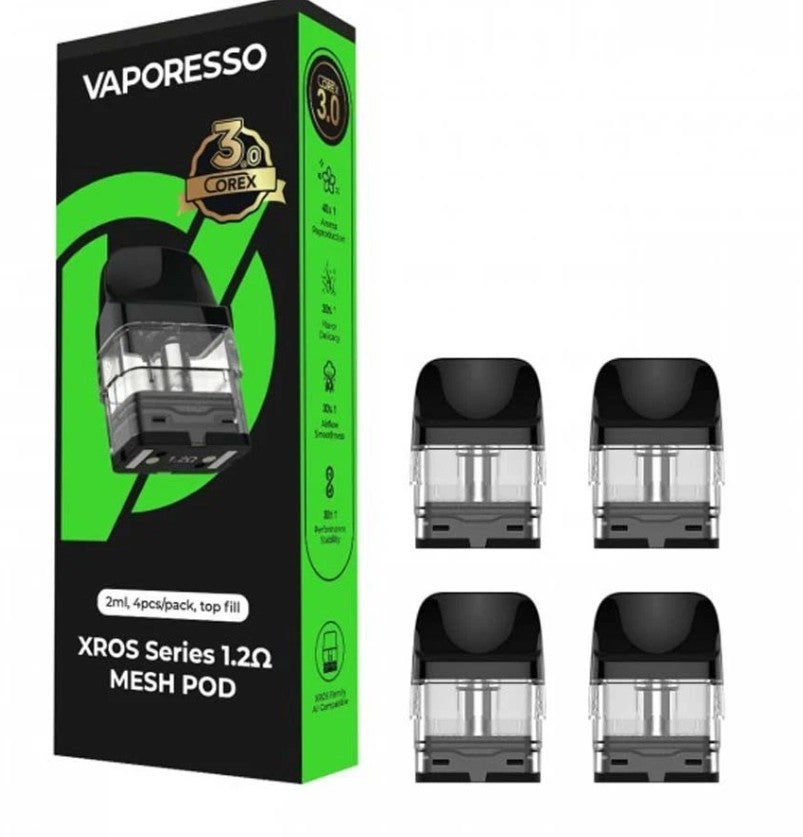 VAPORESO COREX 3.0 XROS SERIES 1.2 OHM MESH POD 2ML (4PC/PACK)