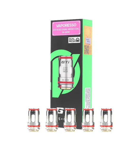 VAPORESSO GTI DUAL MESH COIL 0.4OHM (5PC/PACK)