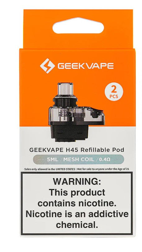 GEEKVAPE H45 REFILLABLE POD 0.4 OHMS (2PC PER PACK)