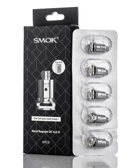 SMOK NORD REPLACEMENT COIL | REGULAR DUAL 0.6OHM (5PC PER PACK)