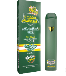 HIDDEN HILLS MINI MART BAR THC-A LIQUID DIAMONDS 1 GRAM DISPOSABLE