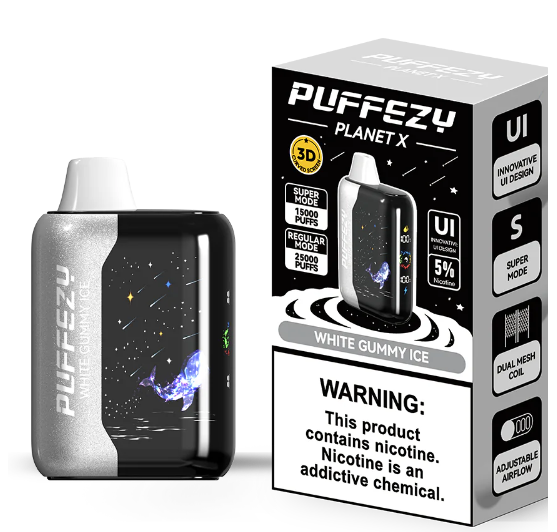 PUFFEZY PLANET X 25K 3D CURVE SCREEN DISPOSABLE VAPE (5CT DISPLAY)