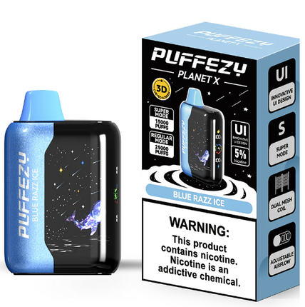 PUFFEZY PLANET X 25K 3D CURVE SCREEN DISPOSABLE VAPE (5CT DISPLAY)