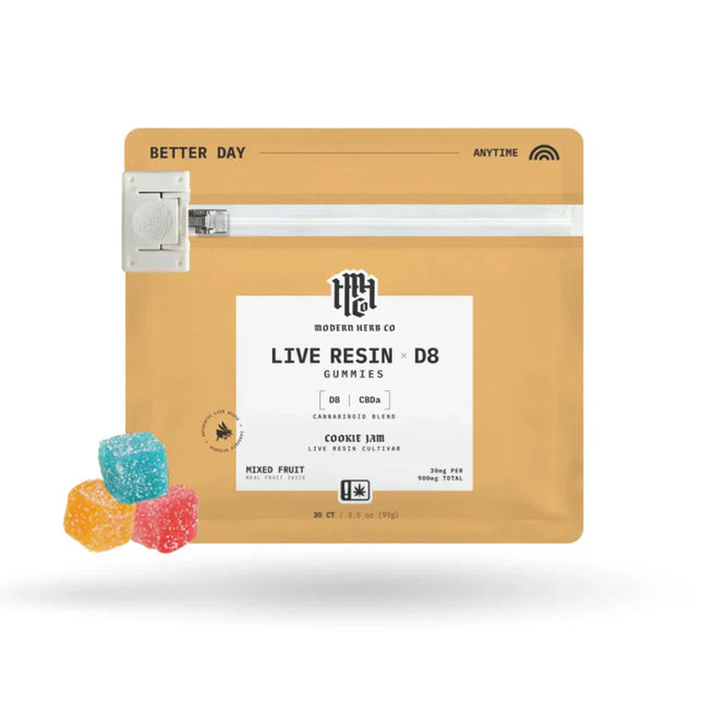 MODERN HERB CO LIVE RESIN D8 GUMMIES (30CT/BAG , 35MG/CT)