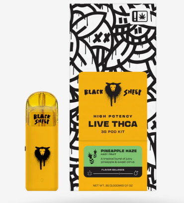 BLACK SHEEP HIGH POTENCY LIVE THCA 3 GRAM POD KIT