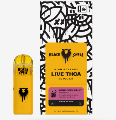 BLACK SHEEP HIGH POTENCY LIVE THCA 3 GRAM POD KIT