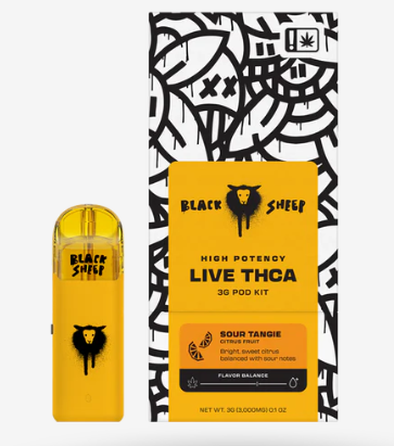 BLACK SHEEP HIGH POTENCY LIVE THCA 3 GRAM POD KIT