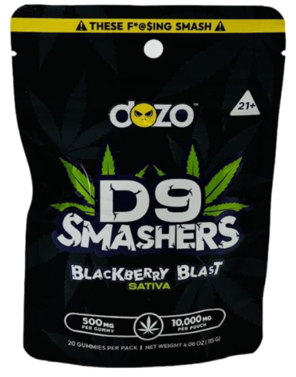 DOZO D9 SMASHERS 500MG/GUMMY 10,000MG PER POUCH