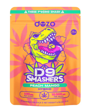 DOZO D9 SMASHERS 500MG/GUMMY 10,000MG PER POUCH