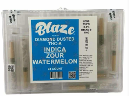 BLAZE THC-A DIAMOND DUSTED PRE ROLL PRE-ROLL (24CT/JAR)