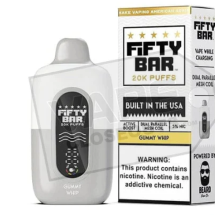 FIFTY BAR V2 20K PUFFS DISPOSABLE (5CT DISPLAY)