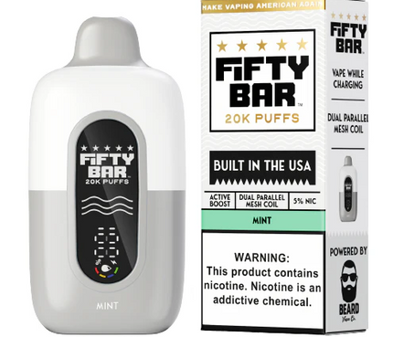 FIFTY BAR V2 20K PUFFS DISPOSABLE (5CT DISPLAY)