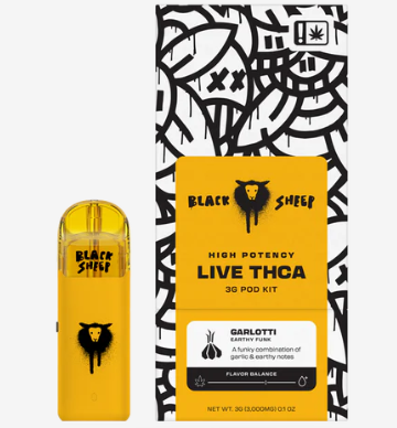 BLACK SHEEP HIGH POTENCY LIVE THCA 3 GRAM POD REFILL