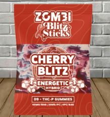 ZOMBIE BLITZ STICKS ENERGETIC GUMMY (40MG / PC, 20PC / CASE)