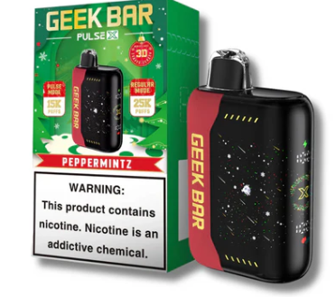 Geek Bar Pulse X 25k Christmas Edition GEEK BAR PULSE X 25K PUFFS CURVED 3D SCREEN Geek Bar Pulse X 25k Christmas Edition GEEK BAR PULSE X 25K PUFFS CURVED 3D SCREEN