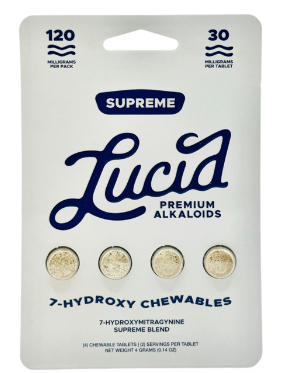 LUCID PREMIUM ALKALOIDS 7-HYDROXY CHEWABLE TABS 30MG/TAB (4CT PACK)