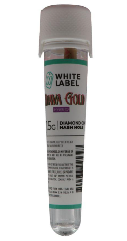 WHITE LABEL 1.5G DIAMOND COATED HASH HOLE