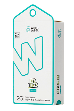 WHITE LABEL 2G THC-V + TH-P + CDT LIVE RESIN DISPOSABLE