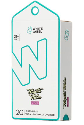 WHITE LABEL 2G THC-V + TH-P + CDT LIVE RESIN DISPOSABLE