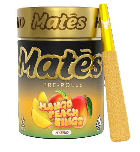 MUHA MEDS MATES 3G THC-A KIEF INFUSED PRE ROLLS (5CT JAR)