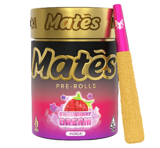 MUHA MEDS MATES 3G THC-A KIEF INFUSED PRE ROLLS (5CT JAR)