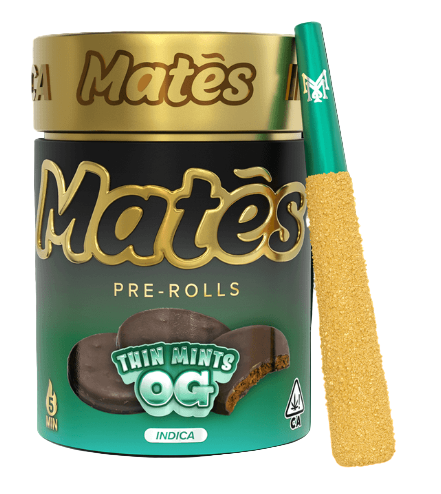 MUHA MEDS MATES 3G THC-A KIEF INFUSED PRE ROLLS (5CT JAR)