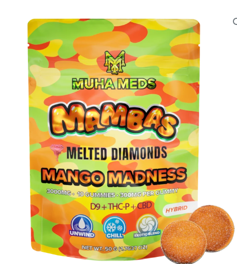 MUHA MEDS MELTED DIAMONDS 3000MG GUMMIES (300MG/GUMMY)