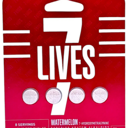 7-LIVES 7-HYDROXYMITRAGYNINE 18MG CHEWABLE TABLES (4 TABLETS/PACK)