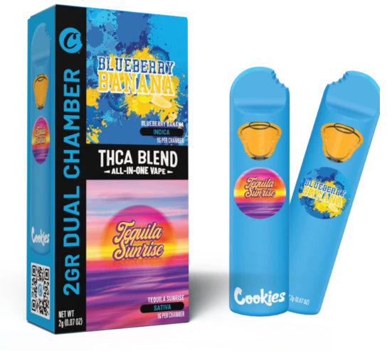 COOKIES DUAL CHAMBER 2G THCA BLEND ALL IN ONE DISPOSABLE
