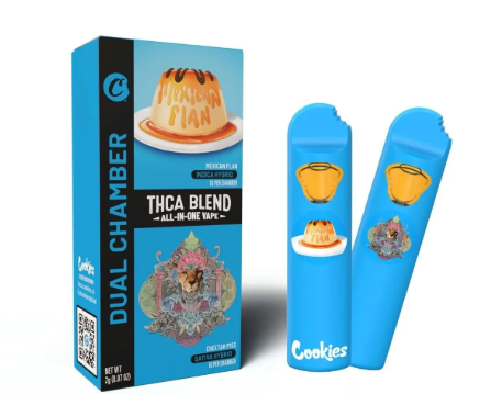 COOKIES DUAL CHAMBER 2G THCA BLEND ALL IN ONE DISPOSABLE Rising Wholesale Inc. COOKIES DUAL CHAMBER 2G THCA BLEND ALL IN ONE DISPOSABLE Rising Wholesale Inc.